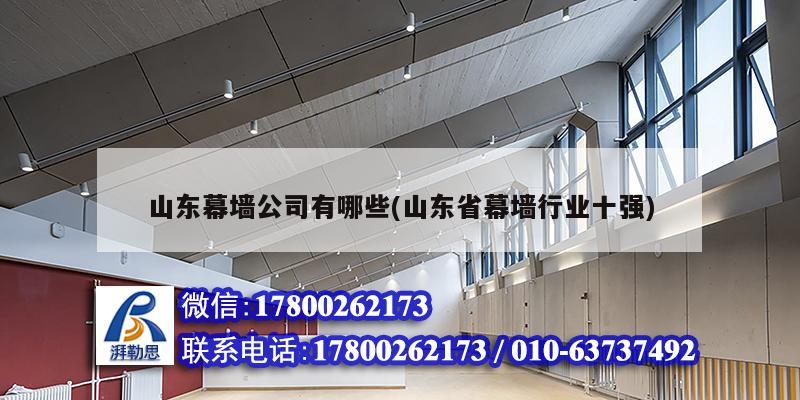 山東幕墻公司有哪些(山東省幕墻行業十強)